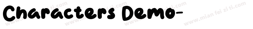 Characters Demo字体转换